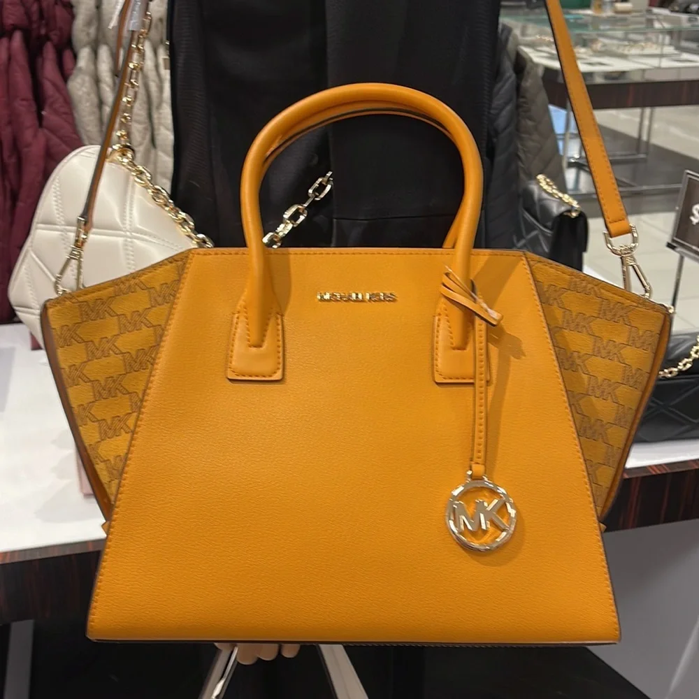Michael Kors Avril Large Top Zip Satchel Shoulder Bag
Honeycomb - Picture 3 of 16